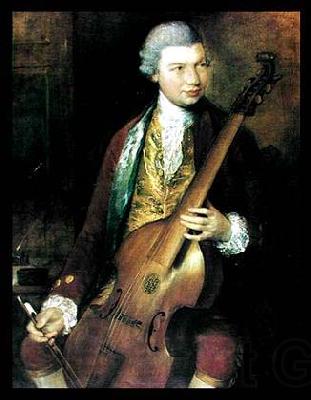 Thomas Gainsborough Portrait of the Composer Carl Friedrich Abel with his Viola da Gamba